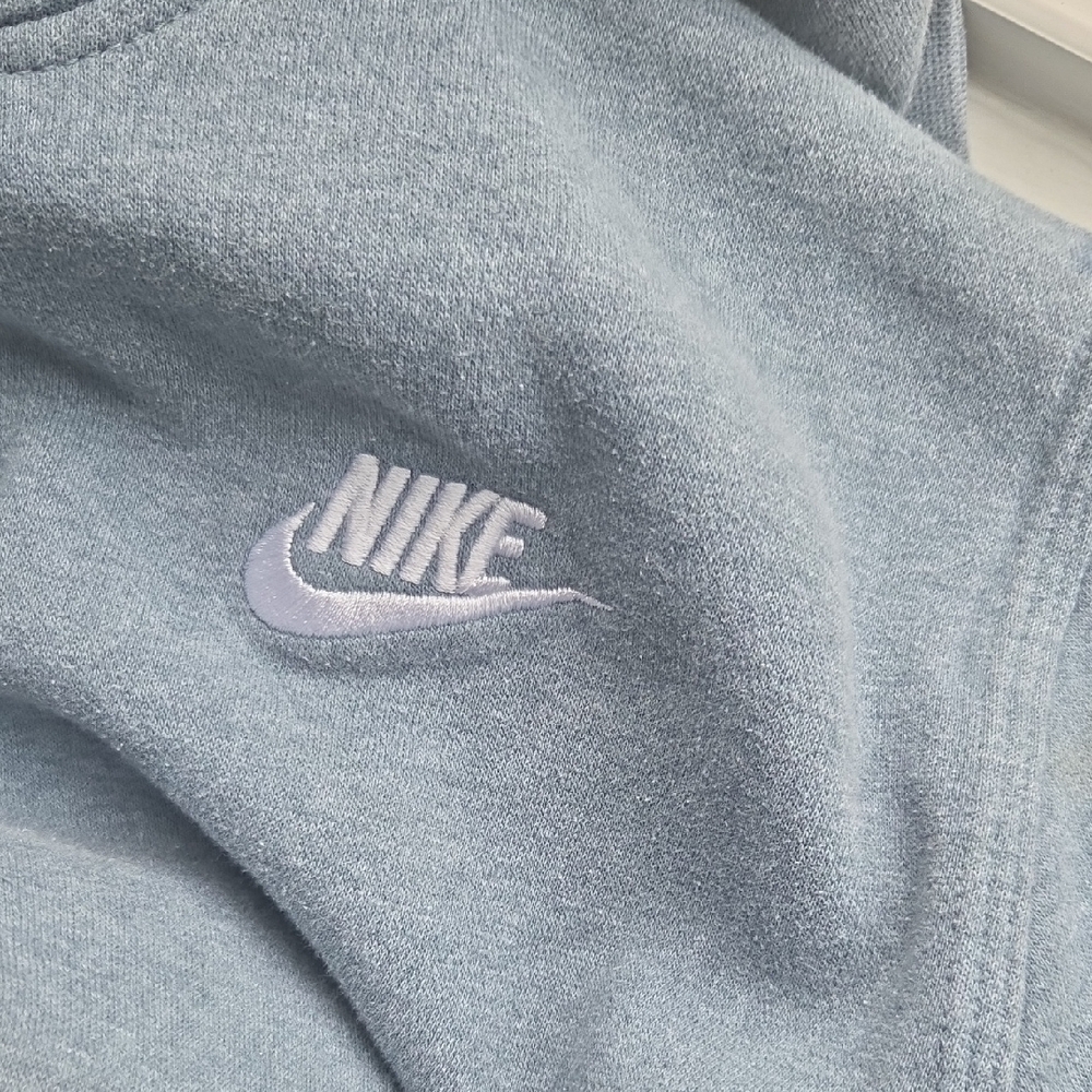 Nike Youth Heather Gray/Blueish Hoodie - Picture 3 of 4